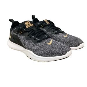 Nike Flex TR 9 Gunsmoke Gold Women’s size 6 Sneakers Shoes AQ7491-003